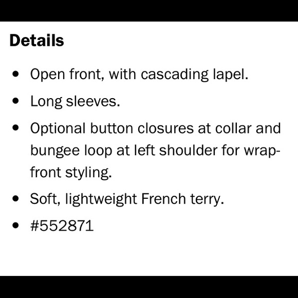 Old Navy French Terry Light-weight Cardigan - Picture 2 of 4